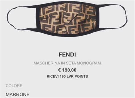 mascherina fendi bianca